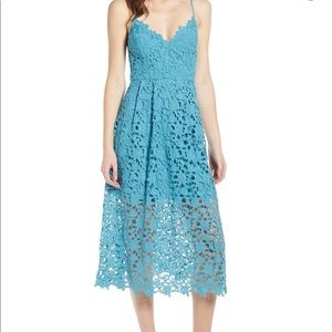Lace midi dress